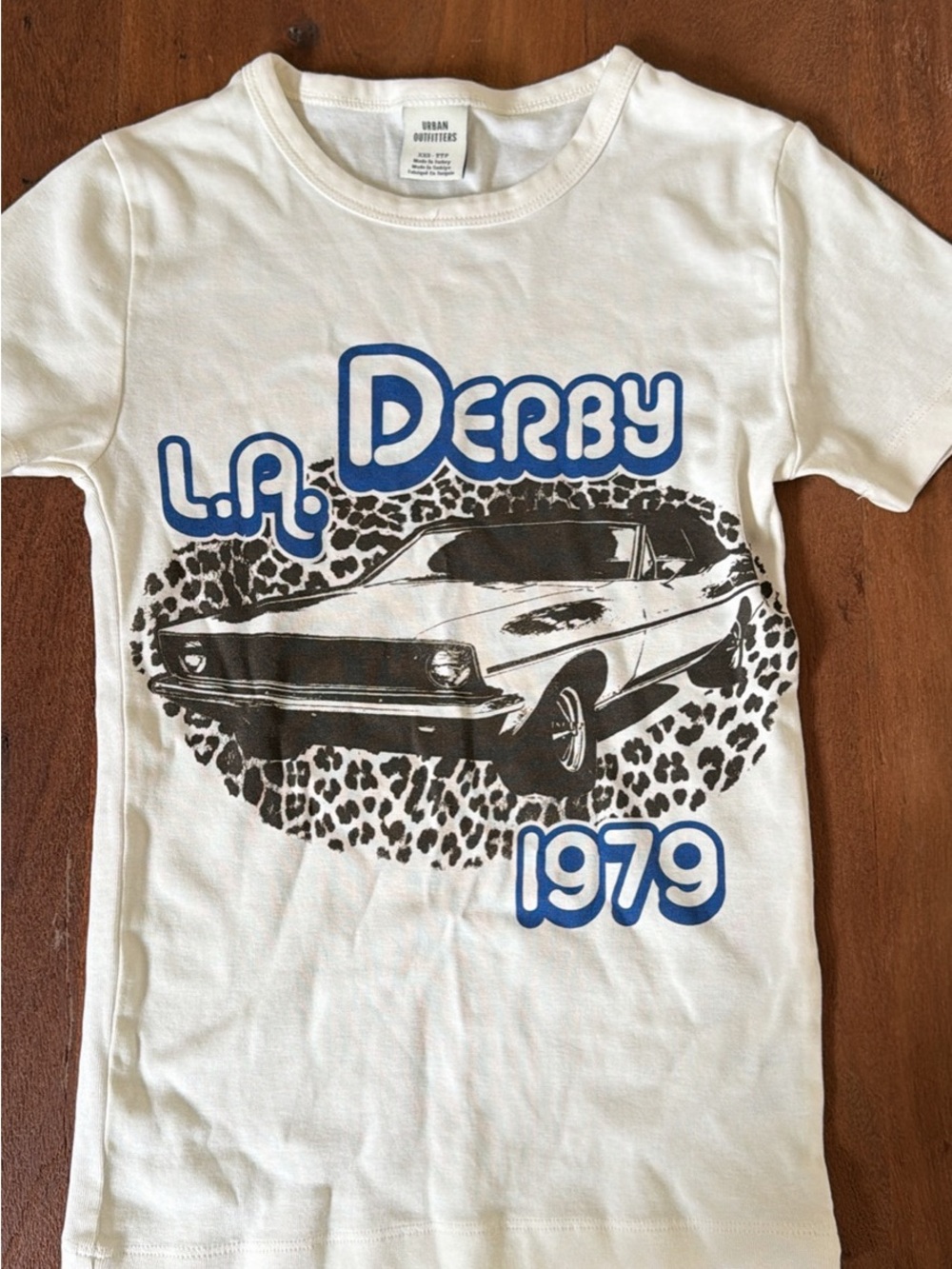 Urban Outfitters Kids White Graphic 'LA Derby 1979' Tee